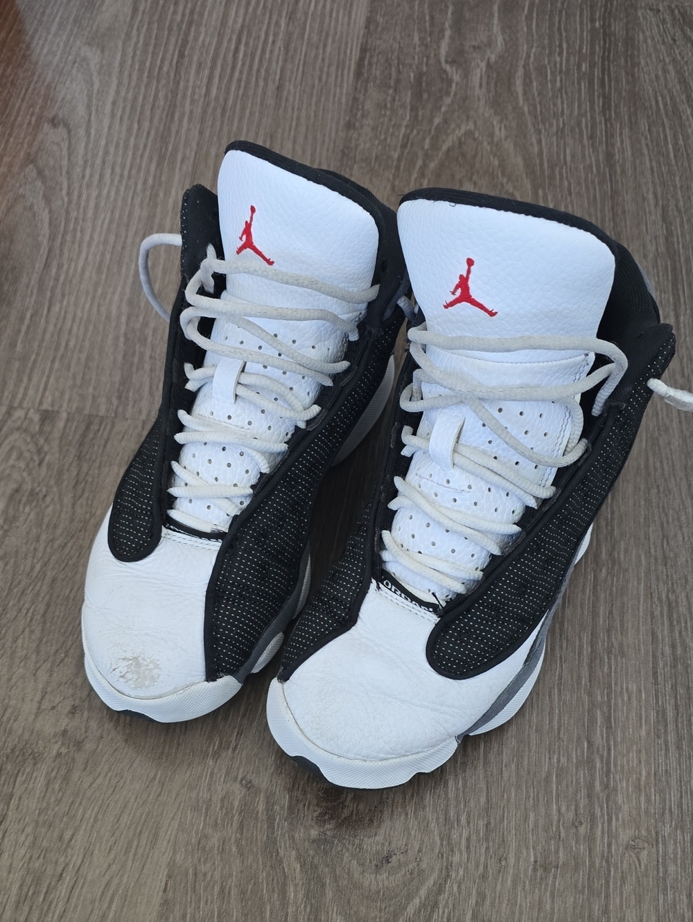 Jordan Kids Black, White & Red Retro Basketball Sneakers - 5.5Y